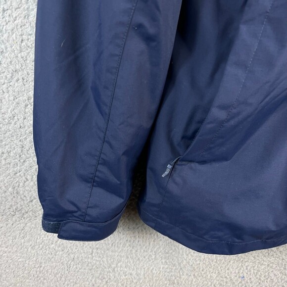 Vintage Camel Cigarette Jacket Mens L Blue Flannel Lined Full Zip Snap Coat Hood - Picture 5 of 16